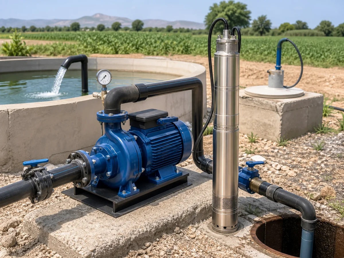Pompes électriques de surface et immergées pour transfert et forage