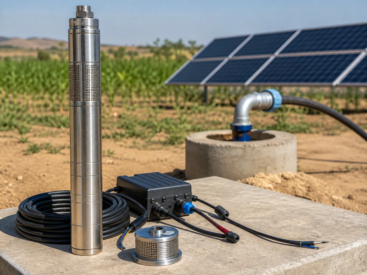 Pompes solaires immergées DC pour forage