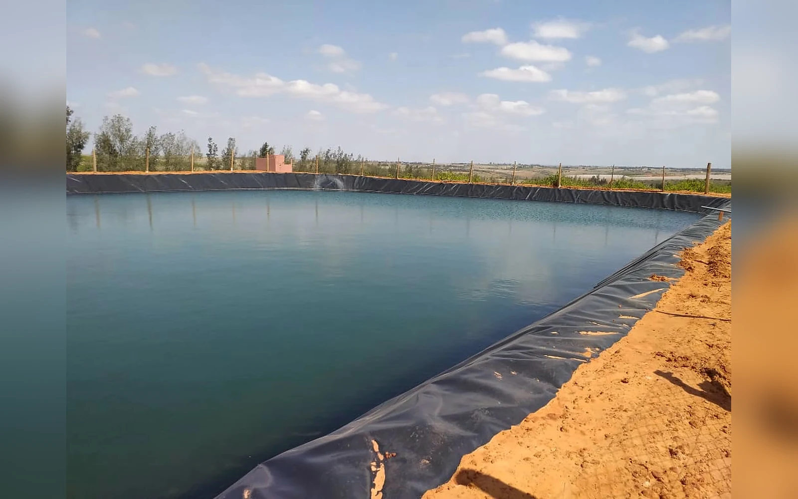 Réalisation bassin de stockage d'eau