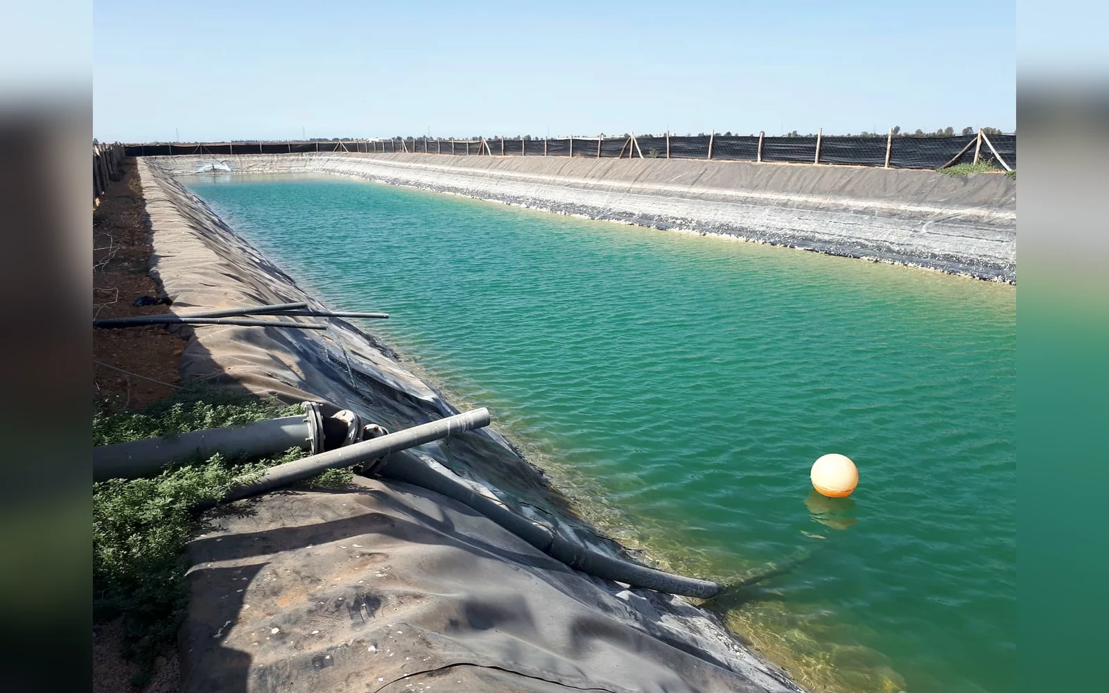 Réalisation bassin de stockage d'eau